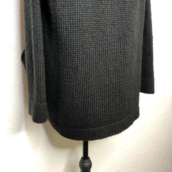 Wooden Ships black front pocket mohair wool blend tunic sweater size M/L - Picture 11 of 13